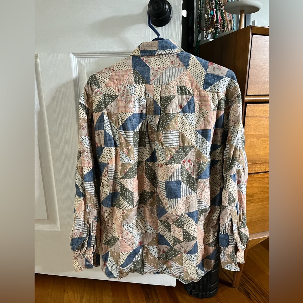 Polo Ralph Lauren Cotton Patchwork Blouse size 4 - Picture 9 of 11